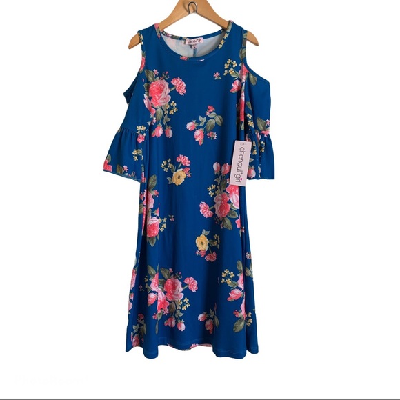 Stitch Fix Kids Other - Cold Shoulder Swing Dress Size Large NWT